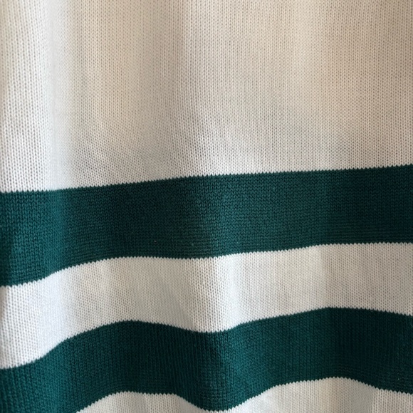 Vintage Striped Mockneck Button Up Sweater - Picture 7 of 12